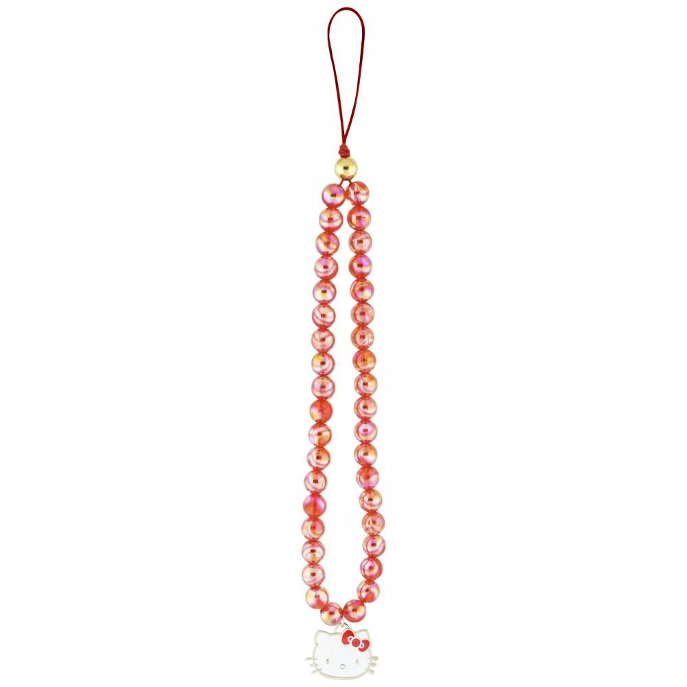 Zawieszka na telefon Hello Kitty Pearls Kitty Head czerwony