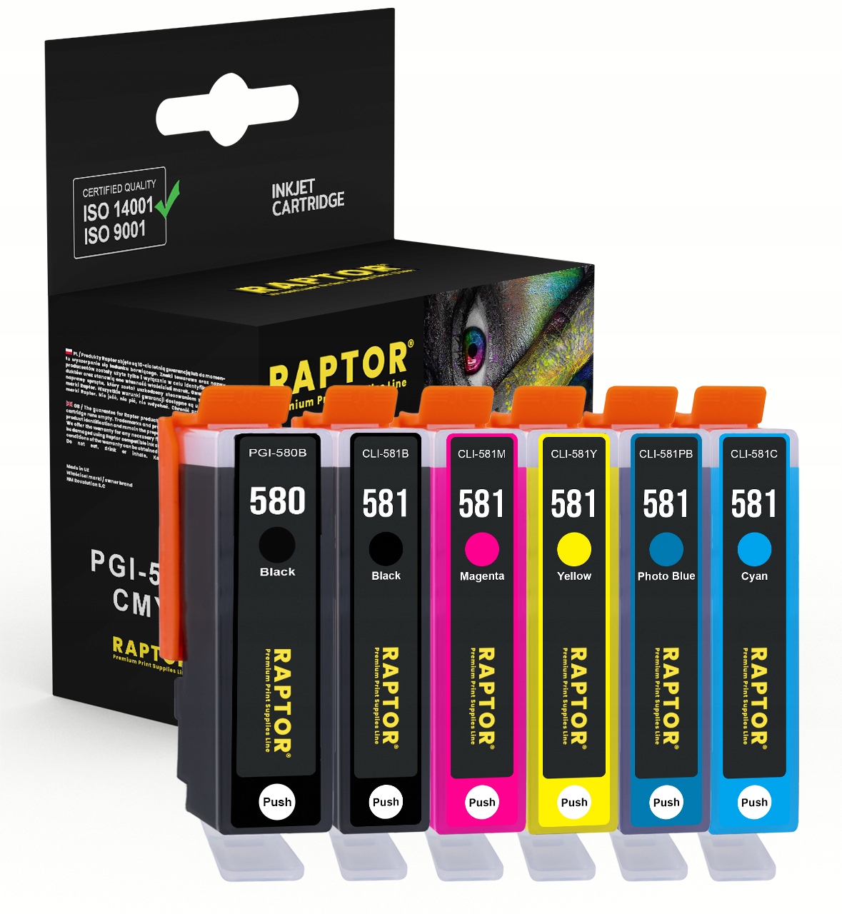 6 x Inkoust Pro Canon PGI580 XXL CLI581 TS8152 TS9150