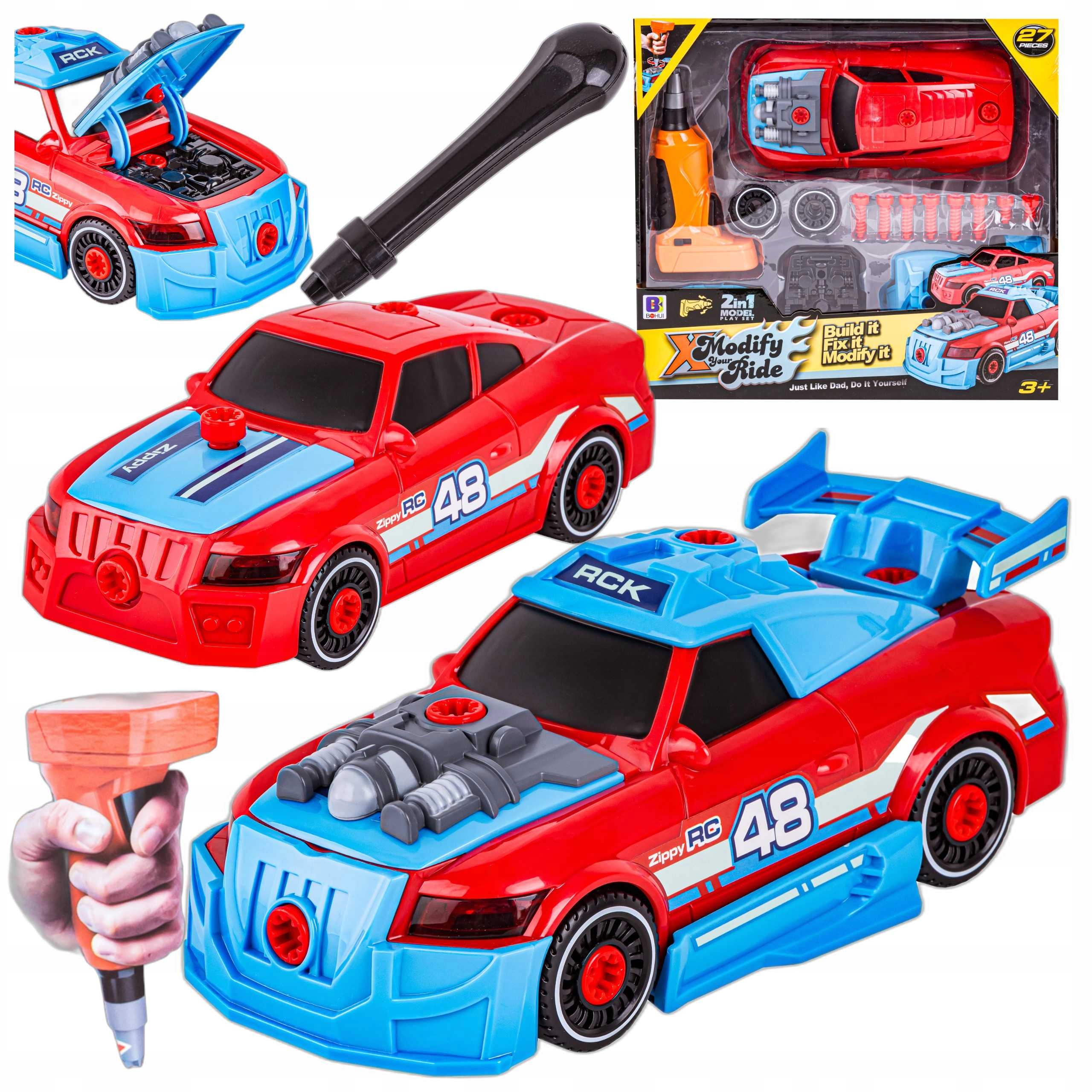 Samochód DO ROZKRĘCANIA Skręcania Auto 2w1 TUNING Sport Wkrętarka Śruby