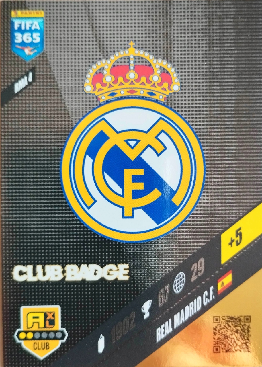 FIFA 365 2024 CLUB BADGE LOGO RMA 4 REAL MADRYT