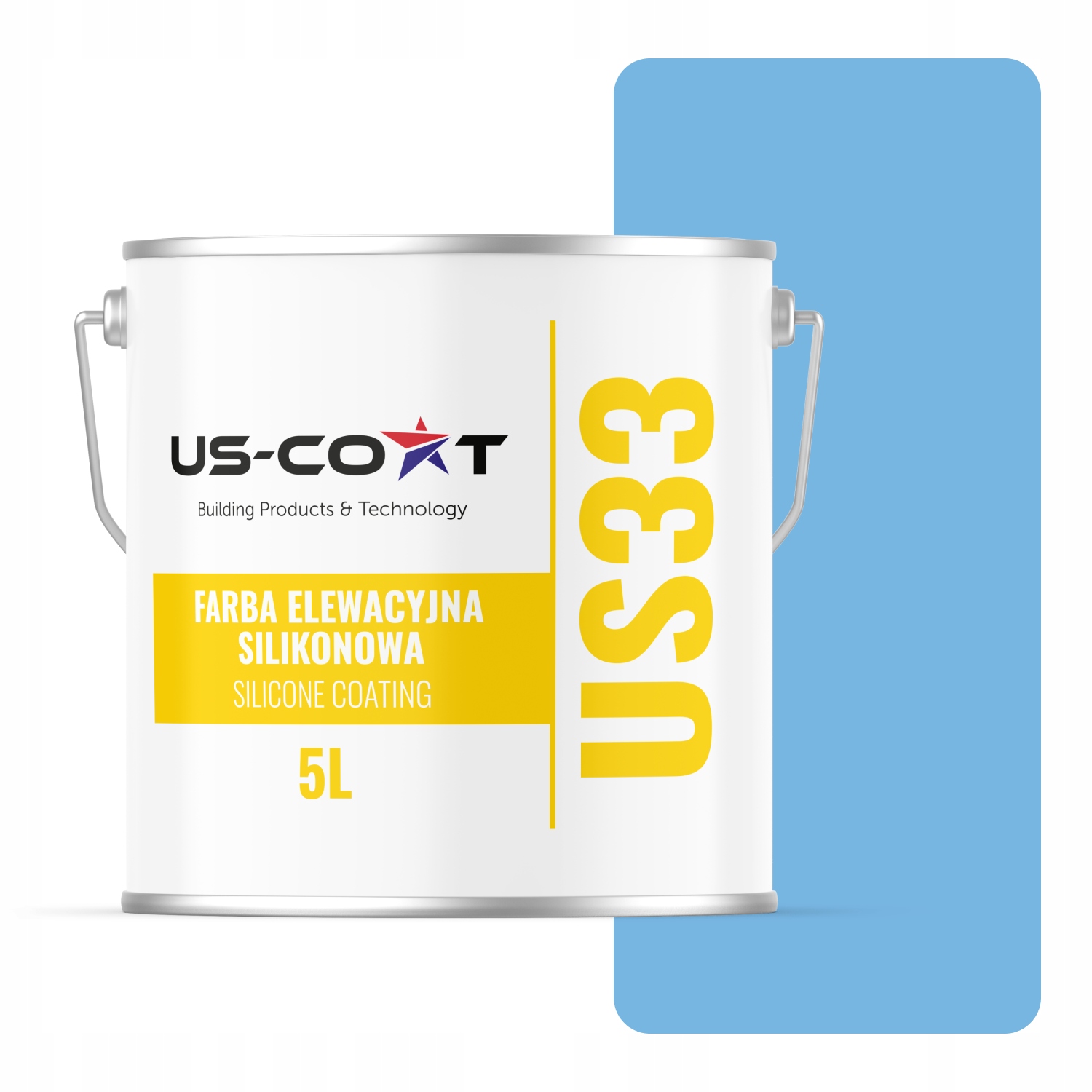 Barva Silikonová Fasádní Barva, Barva Modrá F116 Uv 5L Výrobce