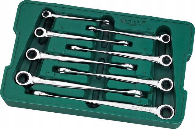 ZESTAW 8 KLUCZY PŁASKO-OCZKOWYCH XL X-BEAM Z GRZECHOTKĄ