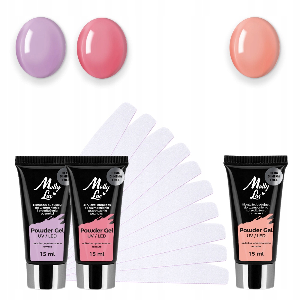 

2+1 Zestaw Akrylożel Acrylgel Polygel 3 x15 ml