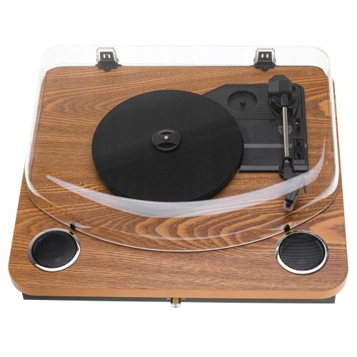 Gramofon Adler AD 1914 Wood z USB i Bluetooth – Klasyka w Nowoczesnym Stylu