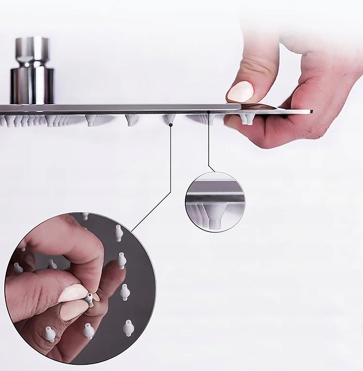 DESZCZOWNICA NATRYSKOWA PRYSZNICOWA SLIM 15cm KWADRATOWA CHROM CIENKA SLIM Stan opakowania oryginalne