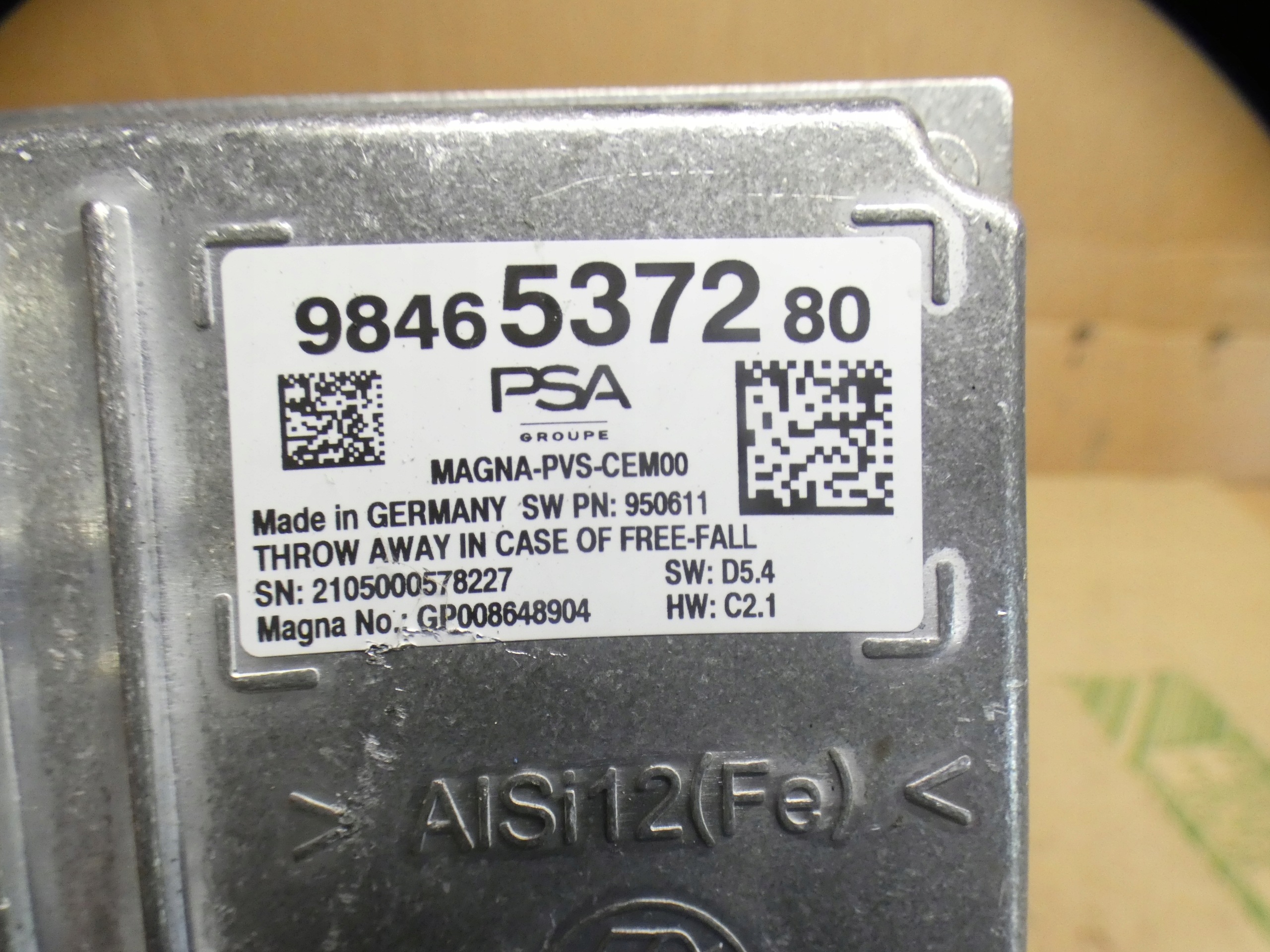 DS4 II Crossback computer control unit module 9846537280 9848461280