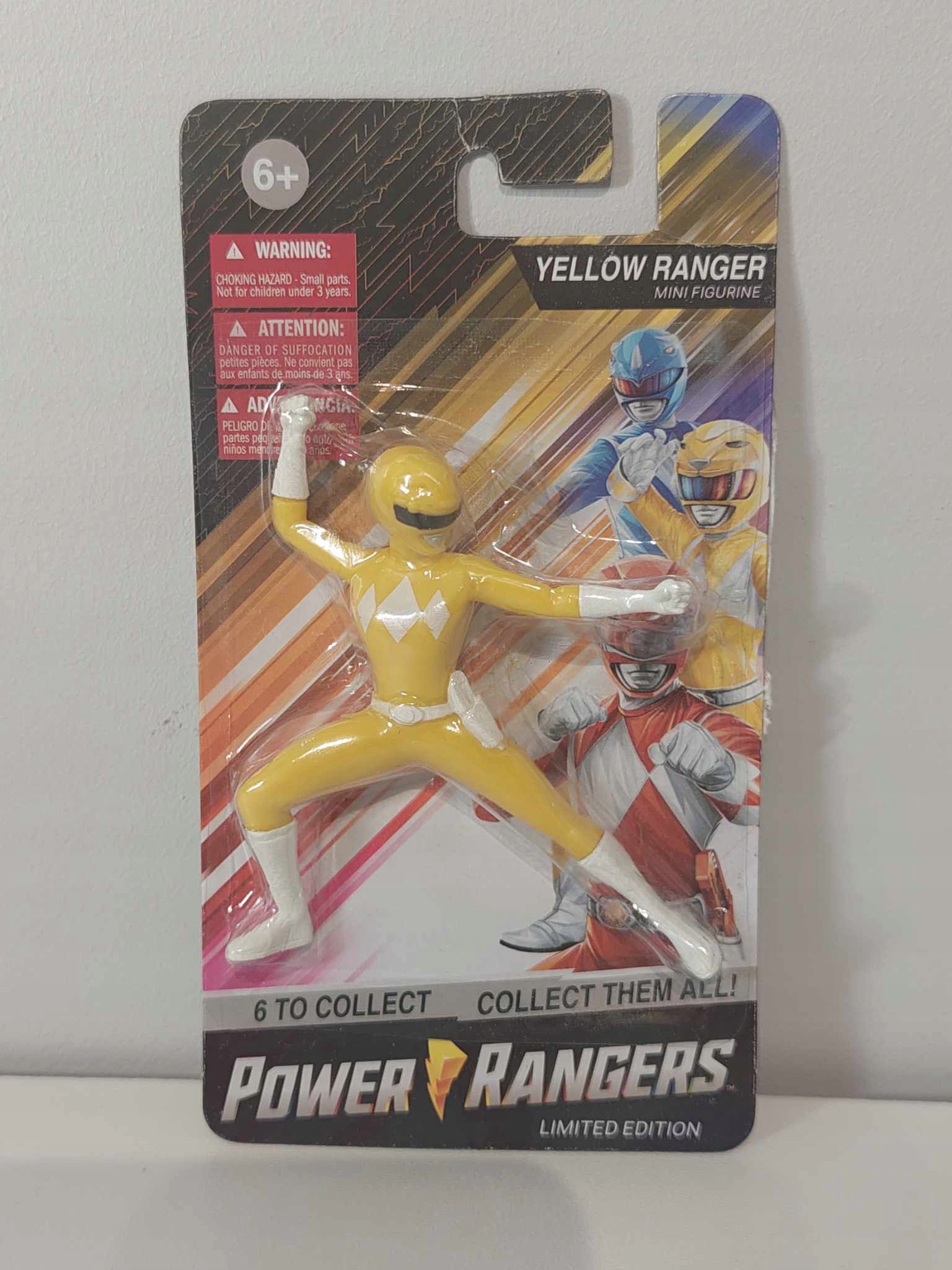 Minifigurka Power Rangers Żółta Limitowana Edycja 6,5 cm Marka bez marki