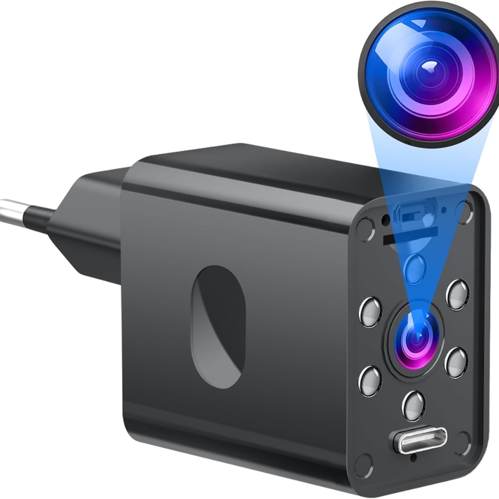 Kingdans Mini 4K Hd kamera s nočním viděním a širokým úhlem 160°