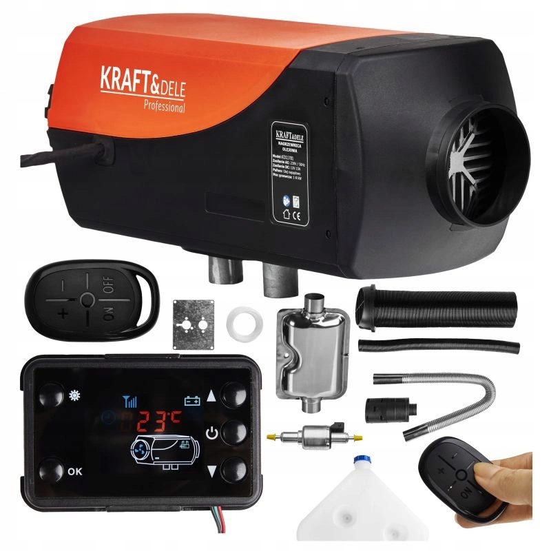 Spalovací Ohřívač Webasto Olejový 8KW Pilot 230V Kraft&Dele