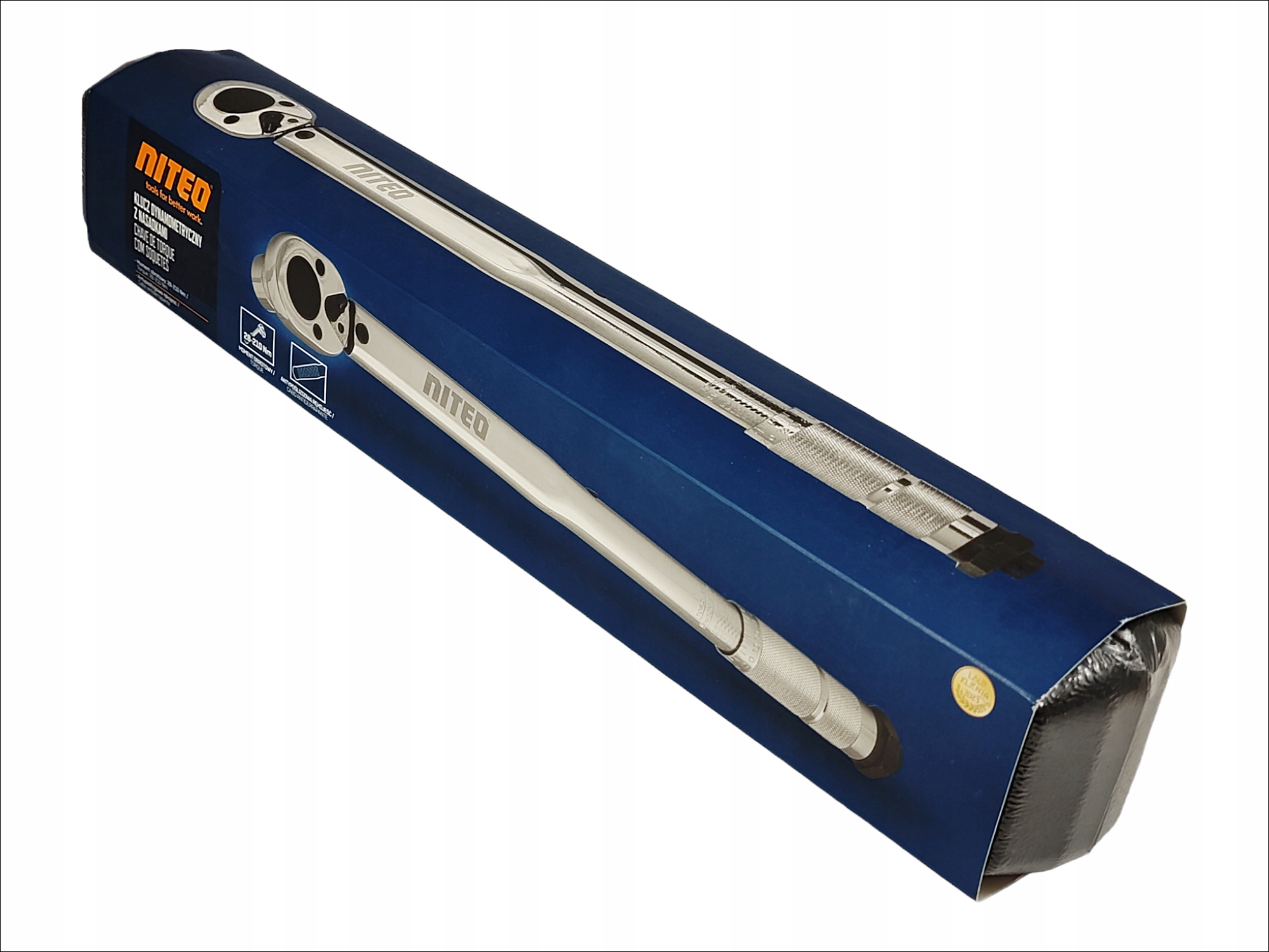 NITEO KLUCZ DYNAMOMETRYCZNY Z TRZEMA NASADKAMI 28-210 Nm + WALIZKA Rodzaj klucza dynamometryczny