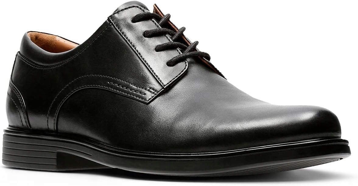 Pánské polobotky Clarks Un Aldric Lace 261326777 černé, kožené, velikost 44