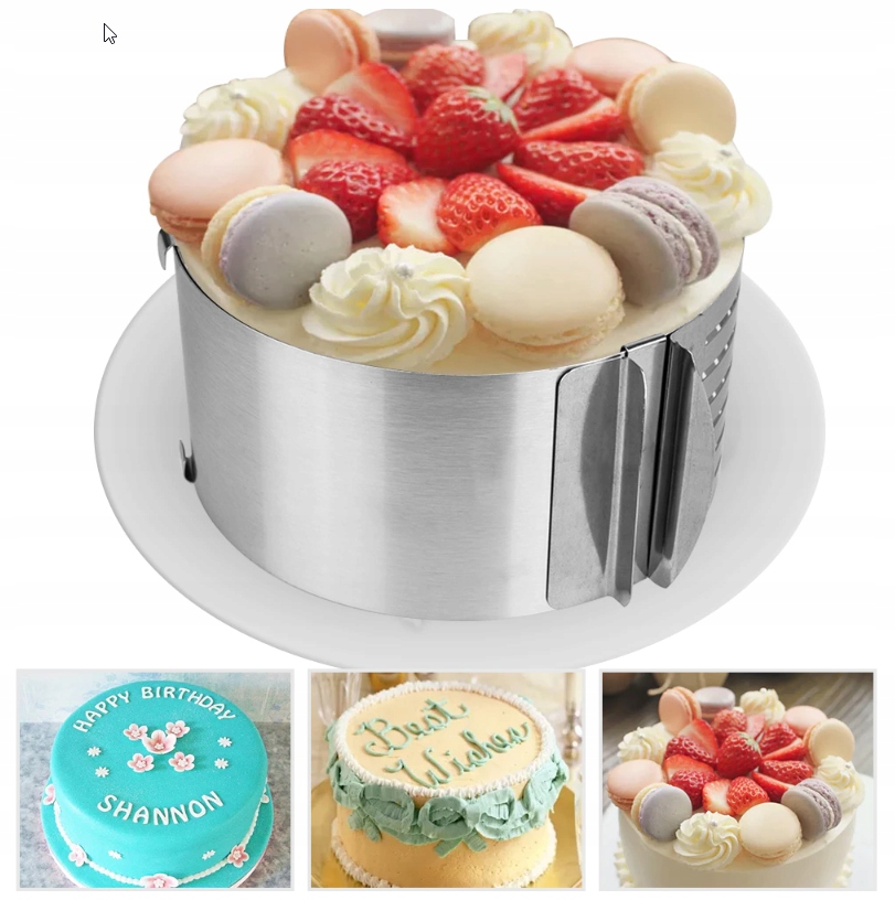 Obręcz forma PIECZENIA OPASKA oring wysoka 16 30cm Marka Kinghoff