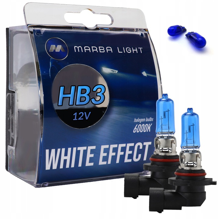 

Żarówki HB3 65W 12V Marba Light White Effect W5W