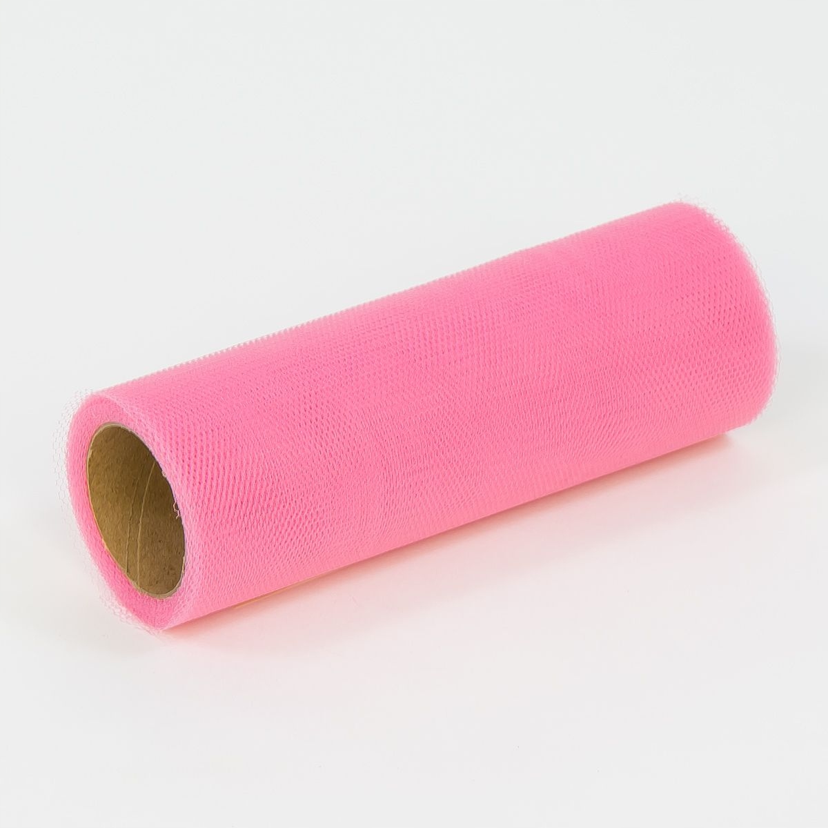 

różowy tiul dekoracyjny w rolce pompony 30cm 9m