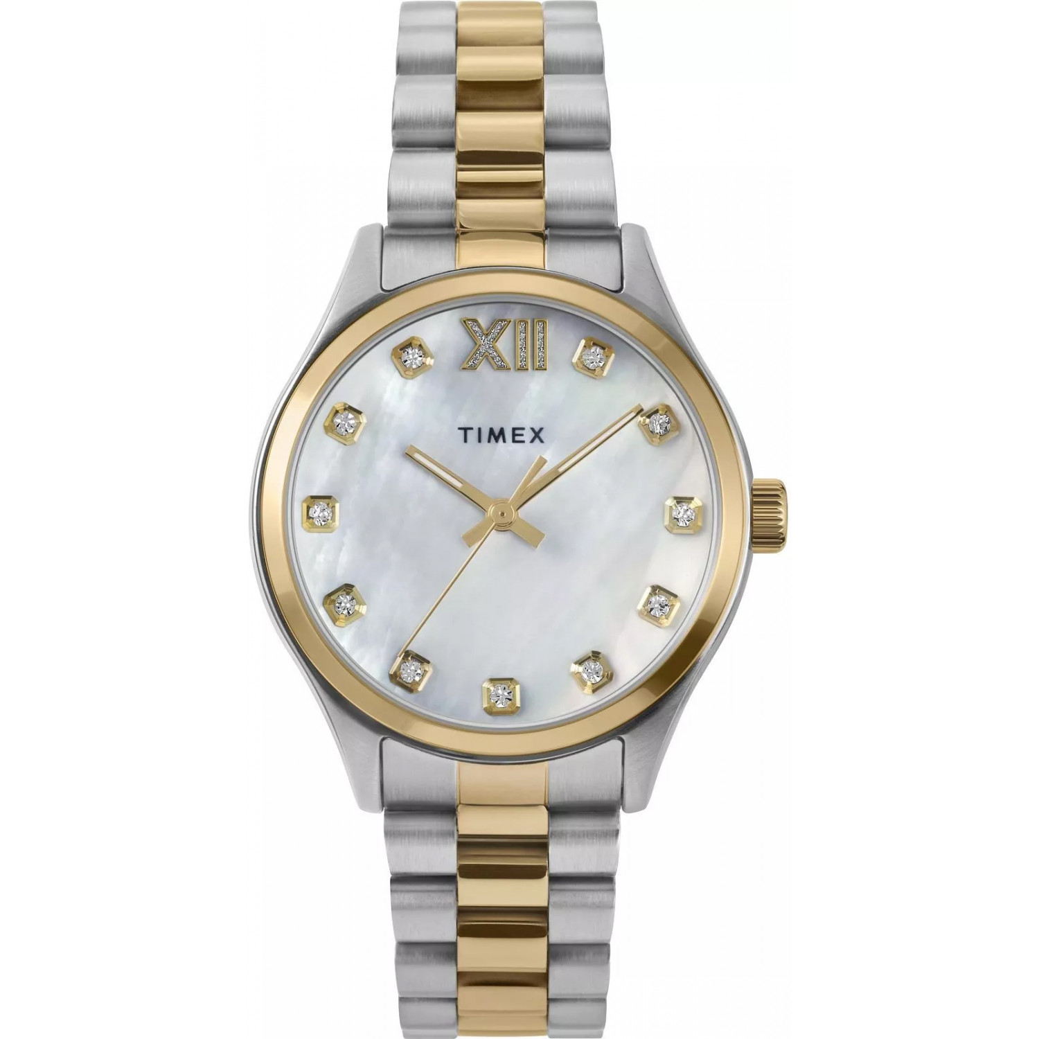 Dámské hodinky Timex TW2W85500 Zirkony stříbrné