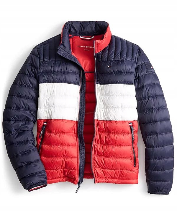 Tommy Hilfiger prošívaná zimní pánská bunda Quilted barevná M