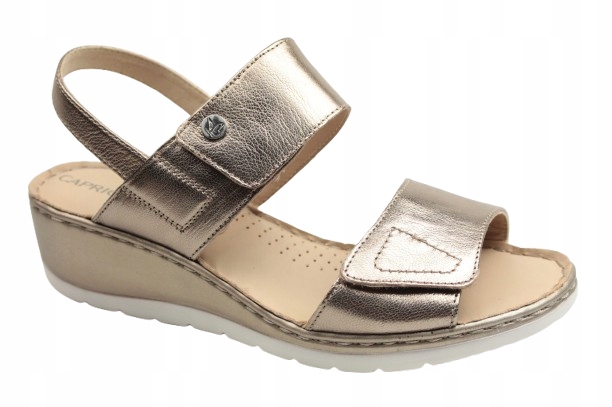 Dámské Caprice Taupe Metallic Leather 9-28251-42 341 37 Pohodlné