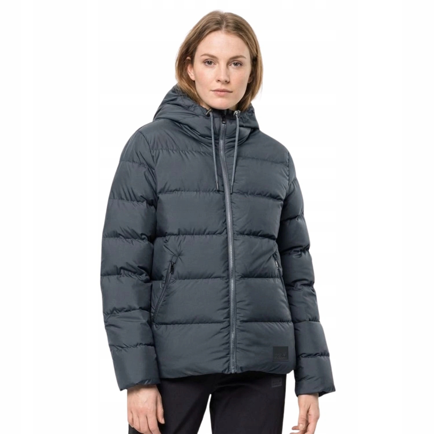 Dámská zimní péřová bunda Jack Wolfskin Frozen s kapucí vel.