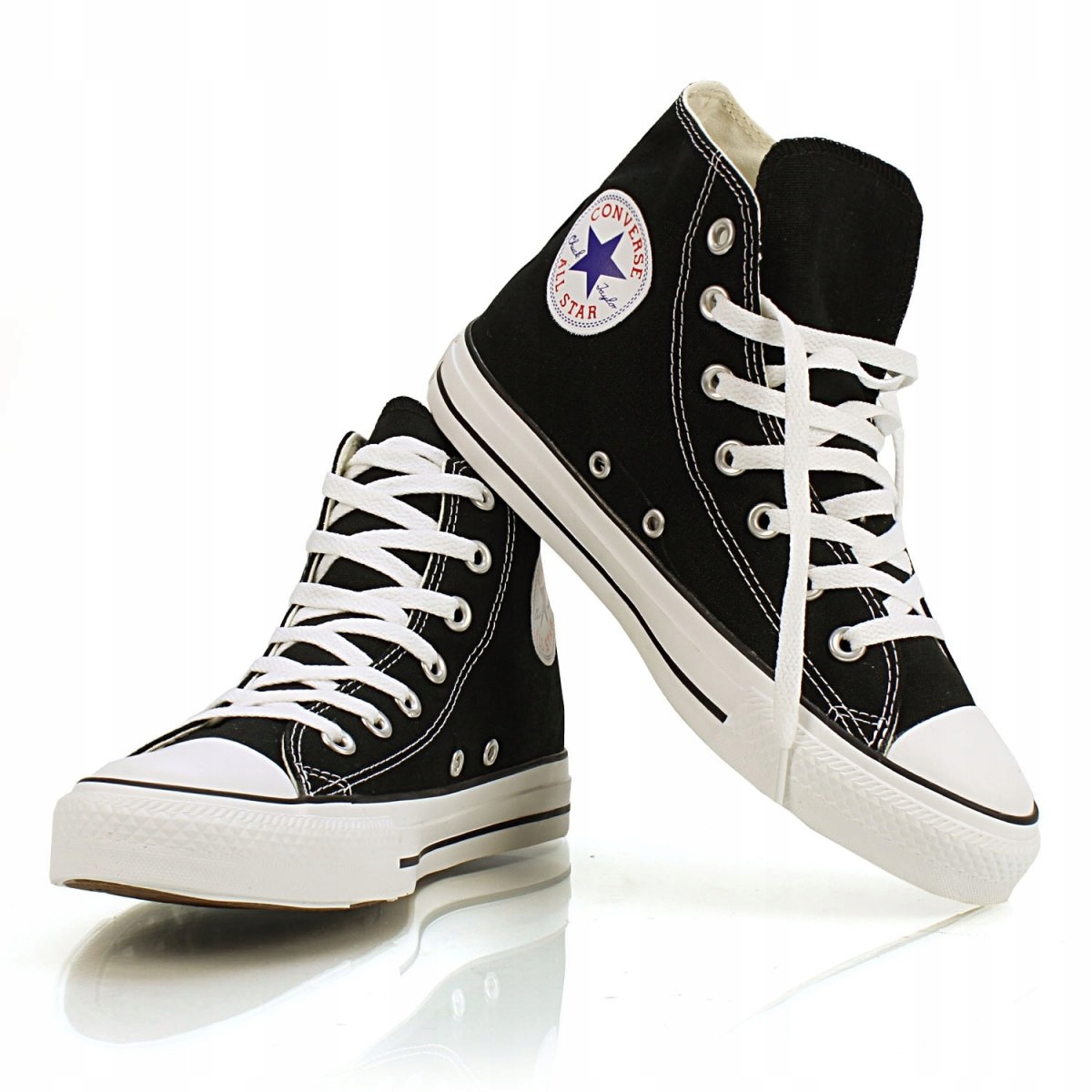 Converse buty trampki wysokie czarne All 37 13198847486 - Allegro.pl