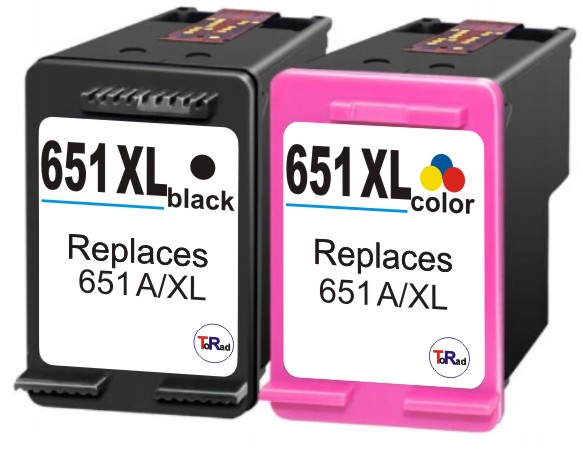Tusze do Hp 651 XL OfficeJet 202c 250 252 Deskjet Ink Advantage 5575 5645