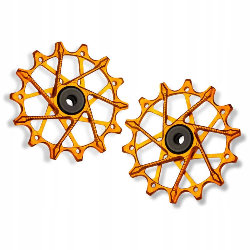 Garbaruk Rolničky Rd Pulleys 14+14 Shimano 12 Standard Cage sada oranžová