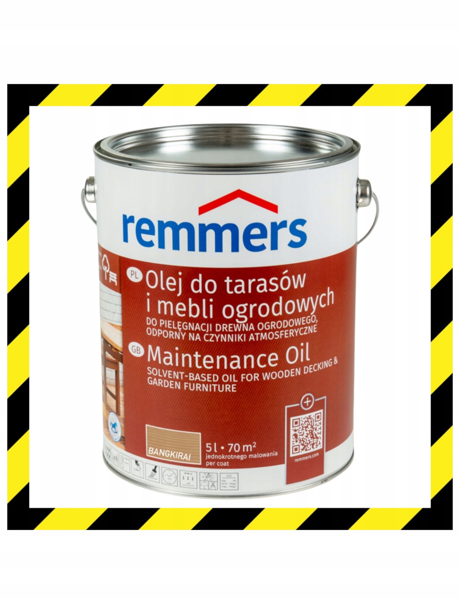 Remmers olej do tarasów i mebli ogrodowych 5L Bangkirai radmirradom