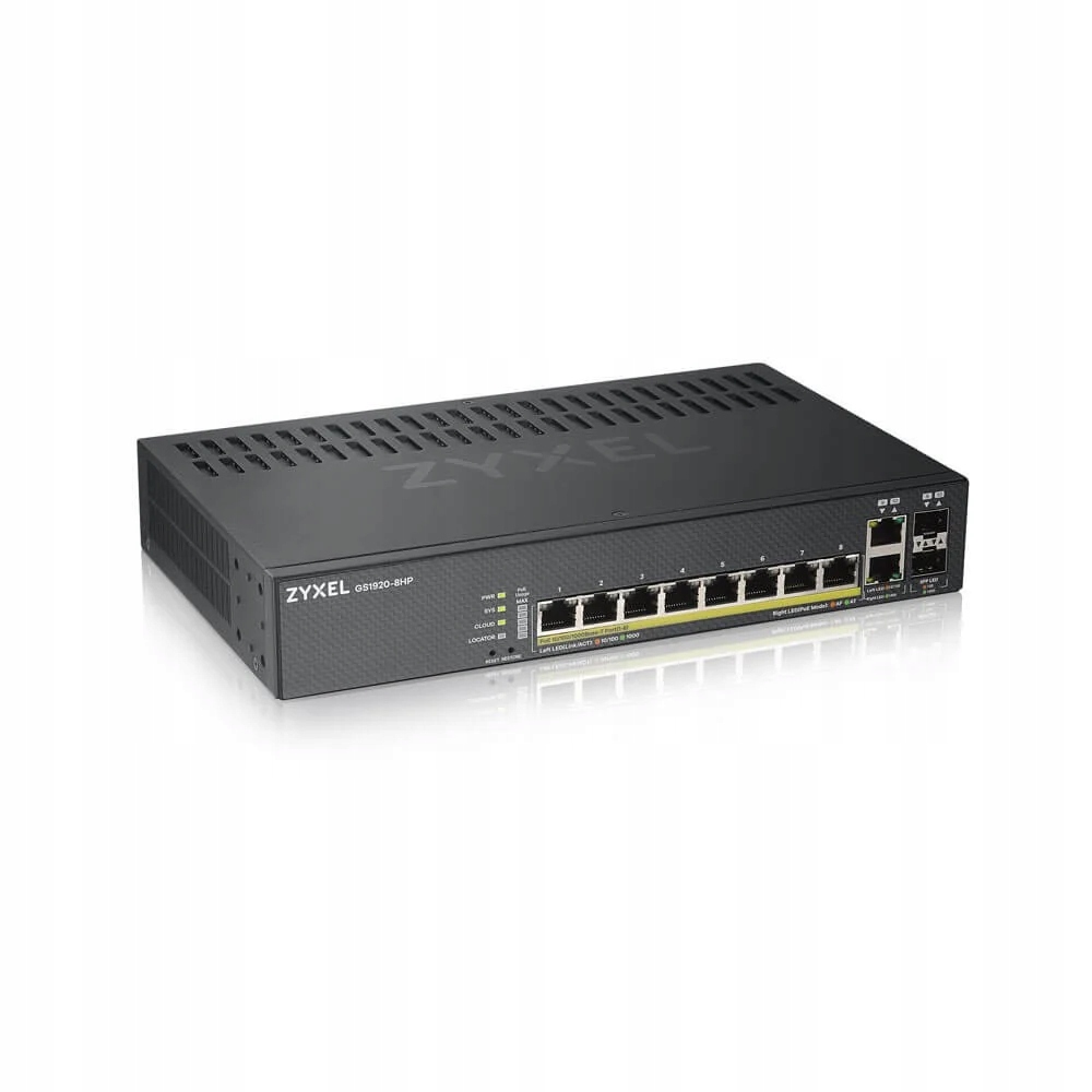 Zyxel GS1920-8HPV2 Spravovaný Gigabit Ethernet (10/100/1000) Podpora PoE