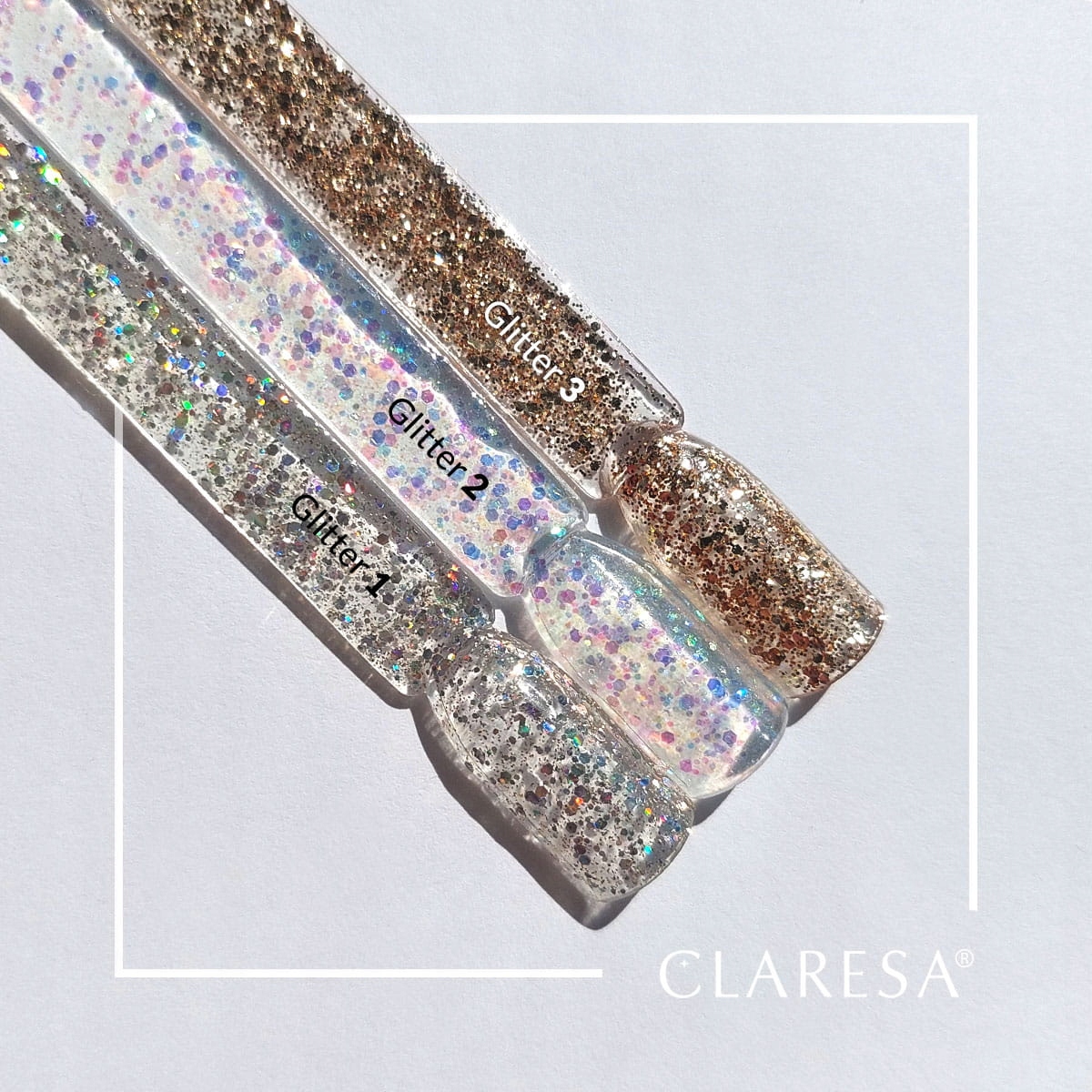 Claresa Lakier Hybrydowy Glitter 3 5ml Marka Claresa