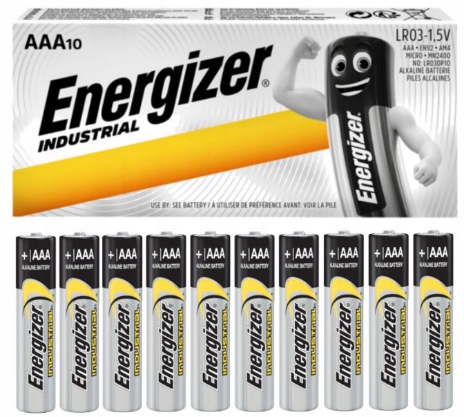 

Bateria Energizer Industrial LR03 10szt Aaa