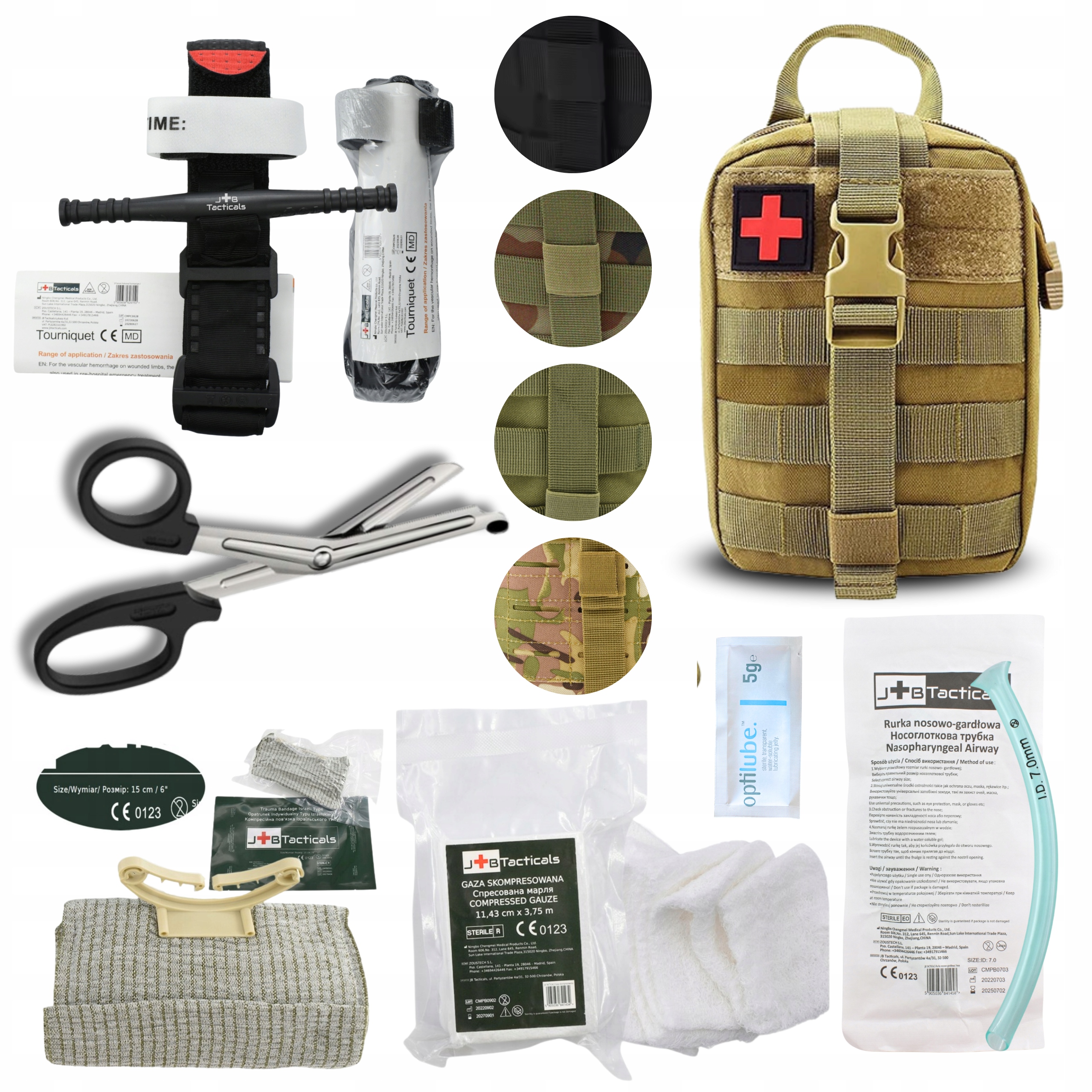 Apteczka wojskowa taktyczna Ifak zestaw 7w1 staza taktyczna izraelski 6" Br
