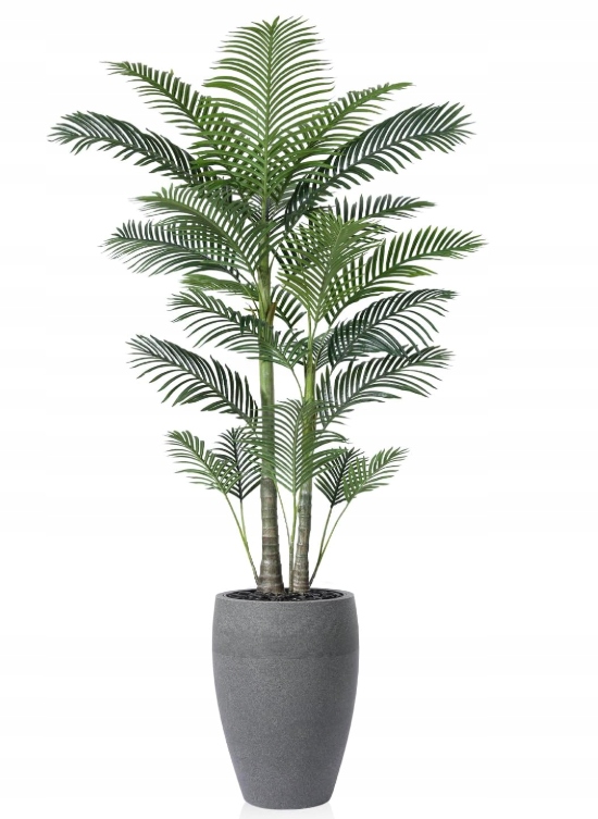 Umělá palma Velká realistická tropická rostlina do domu 240 cm