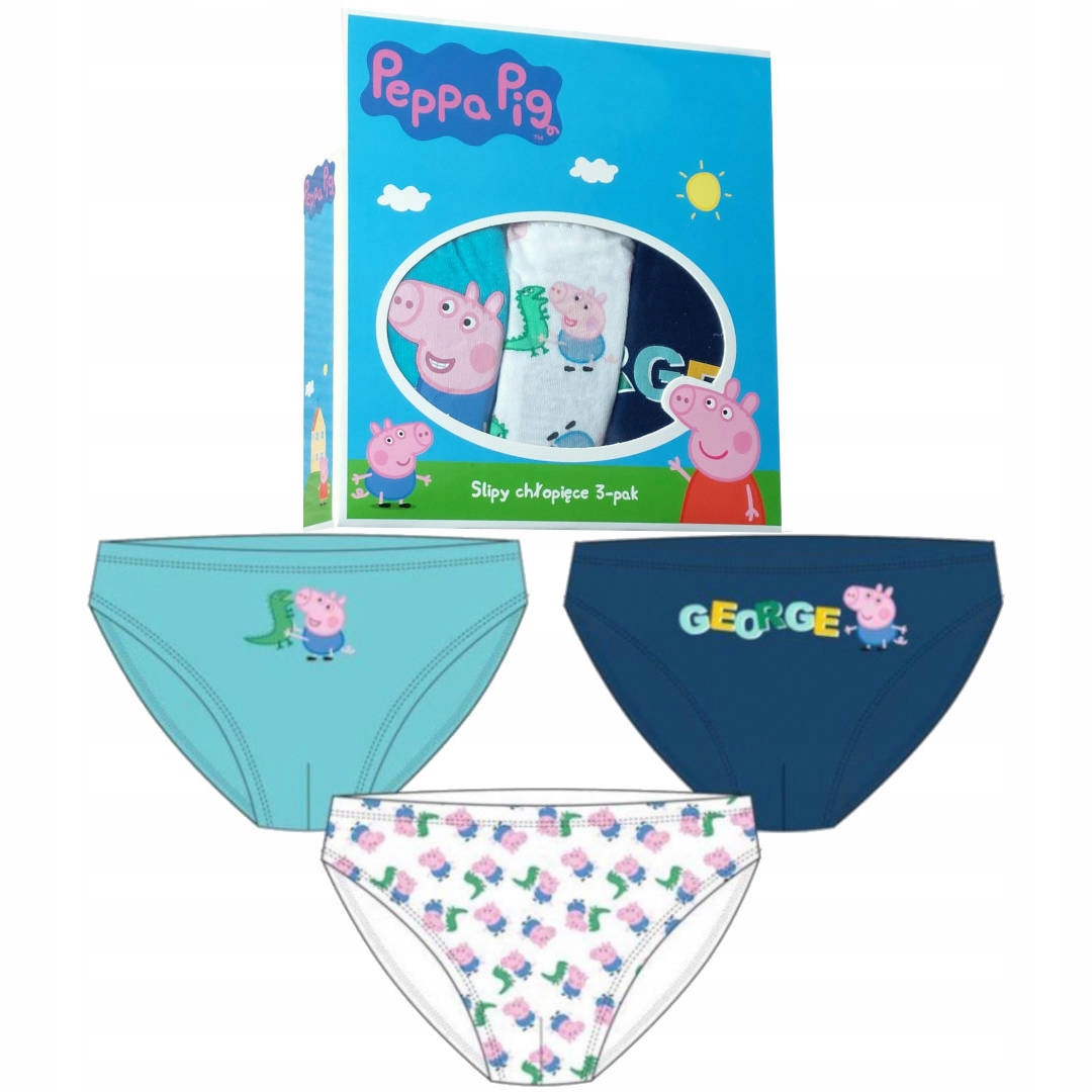

Majtki Slipy Dziecięce Chłopięce Peppa 92/98 CM
