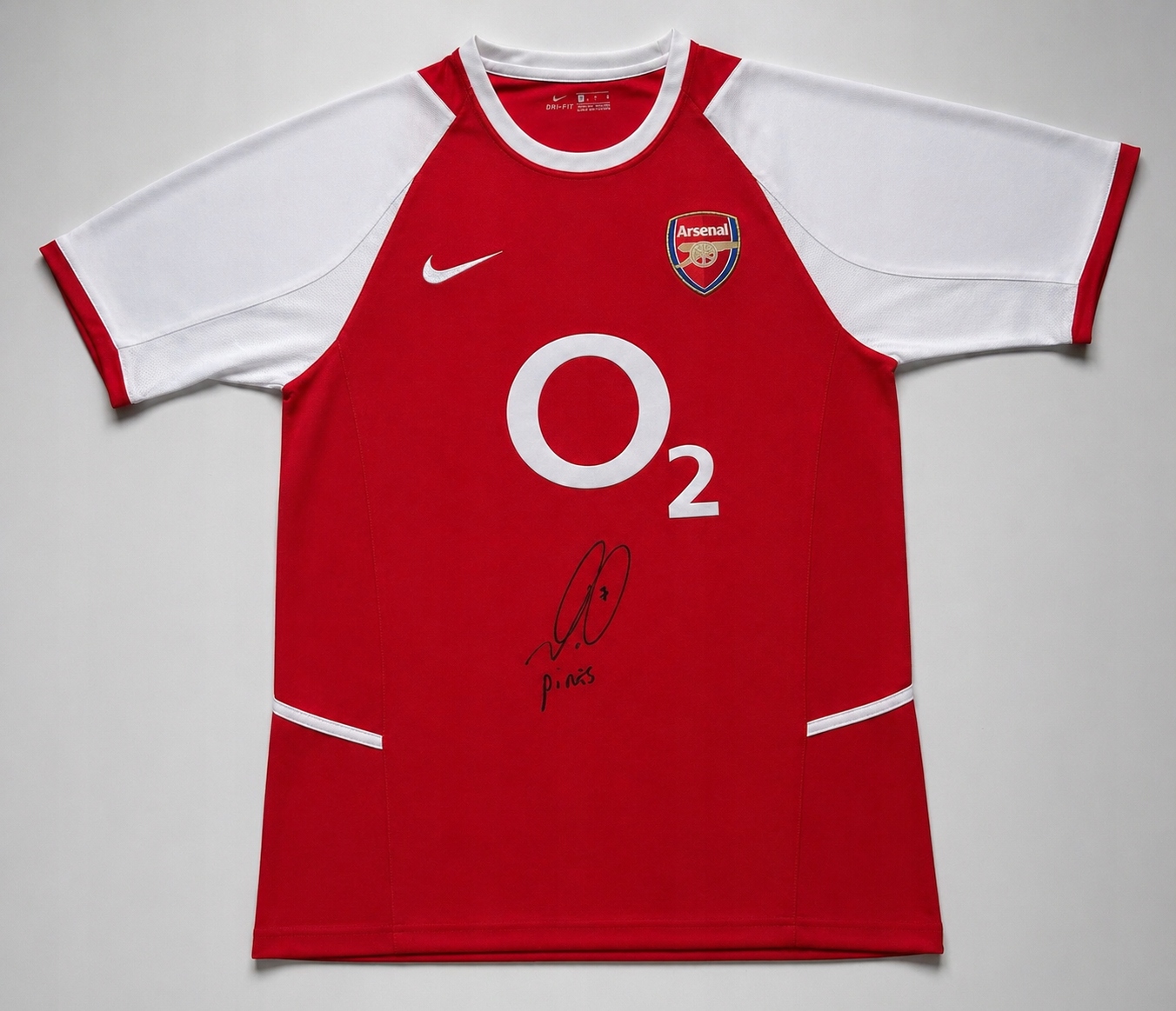 ROBERT PIRES, ARSENAL Londyn, koszulka, oryginalny autograf + certyfikat