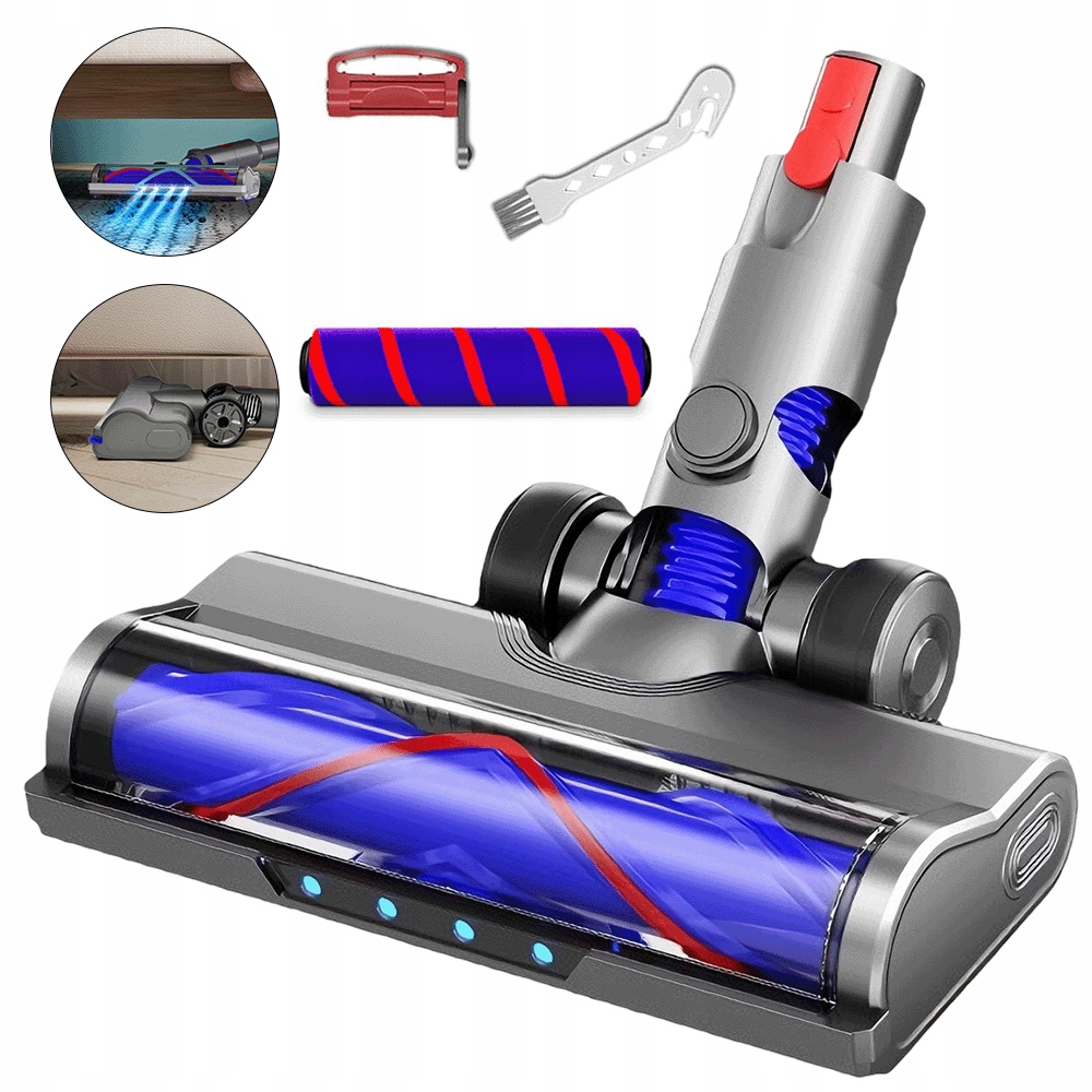 Otočná hlava 120° pro Dyson V7 V8 V10 V11 V12 V15 s Led osvětlením
