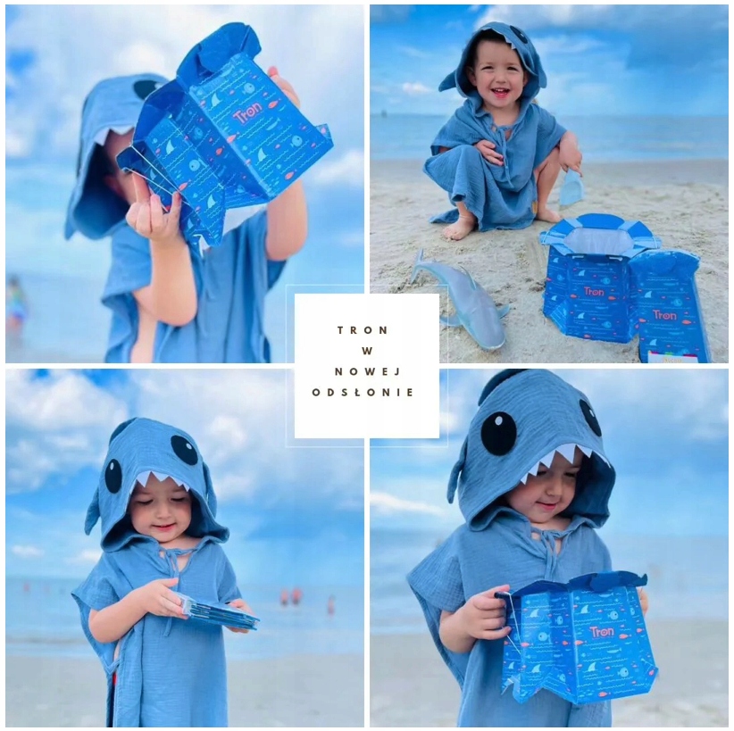 TRON NOCNIK JEDNORAZOWY PAPIEROWY W GÓRY DO LASU NAD MORZE GRANAT RYBY Kolor dodatkowy niebieski