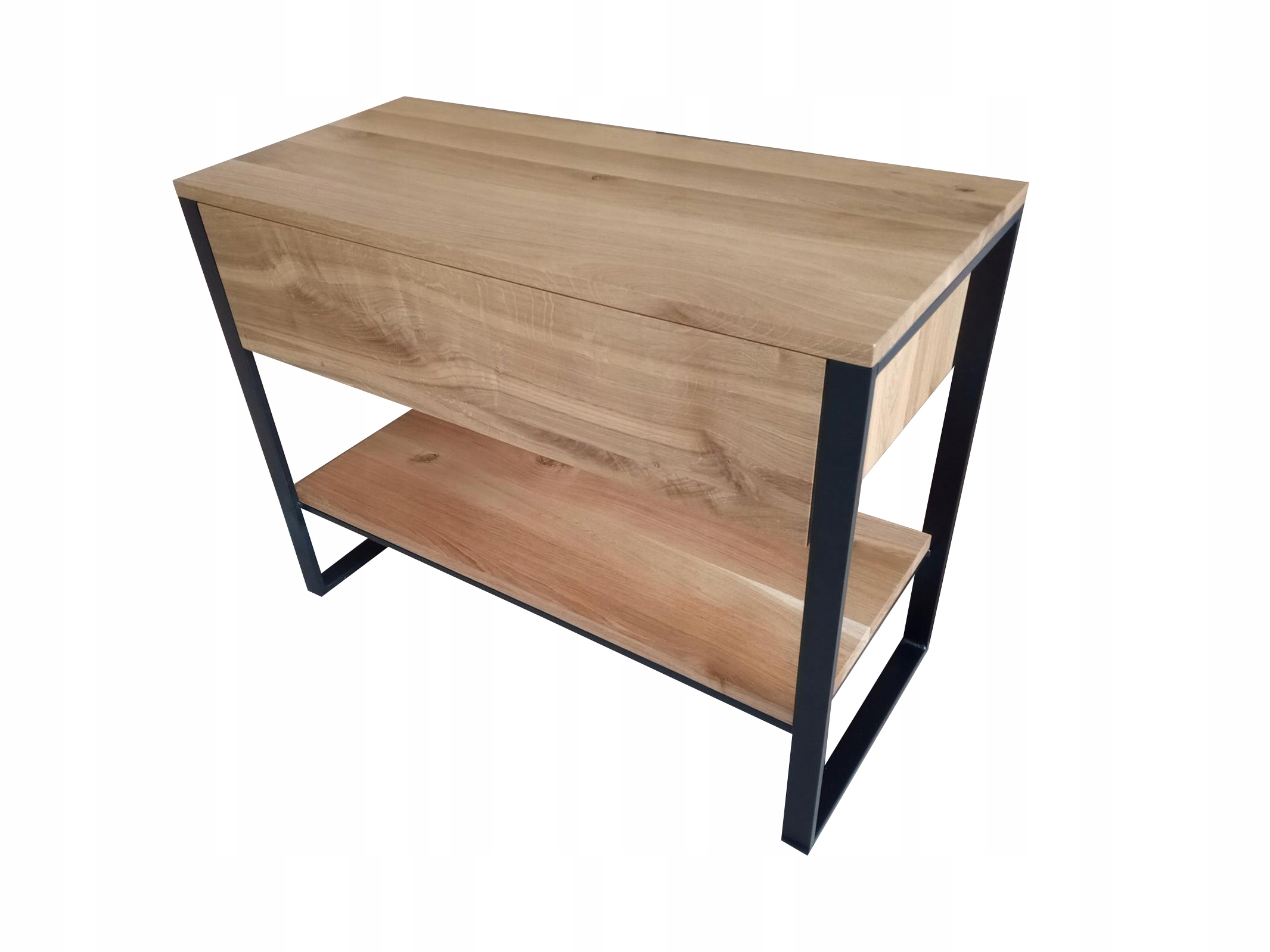 DREWNIANA SZAFKA POD UMYWALKĘ LOFT LITY DĄB 100 CM Głębokość mebla 45 cm