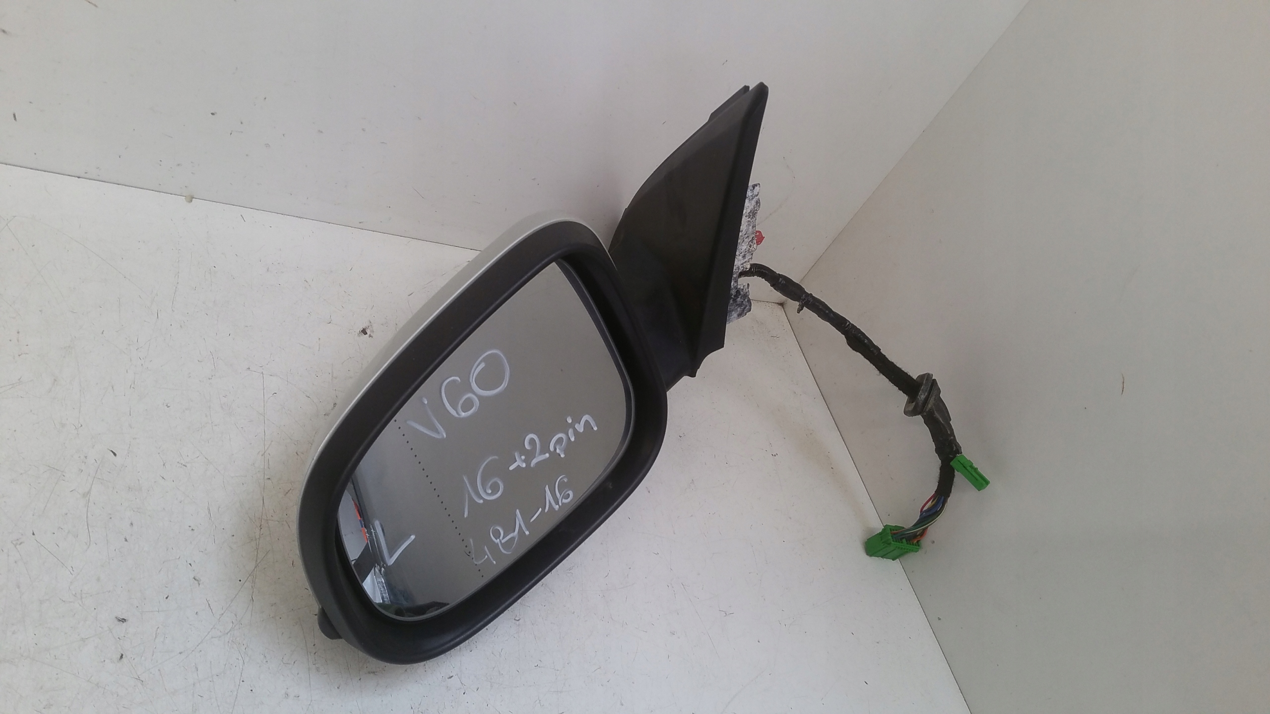 mirror left 16+2 pin 481-16 Volvo V60