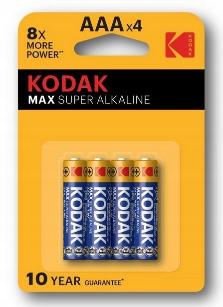 

4x Bateria alkaliczna Kodak Max LR03 Aaa