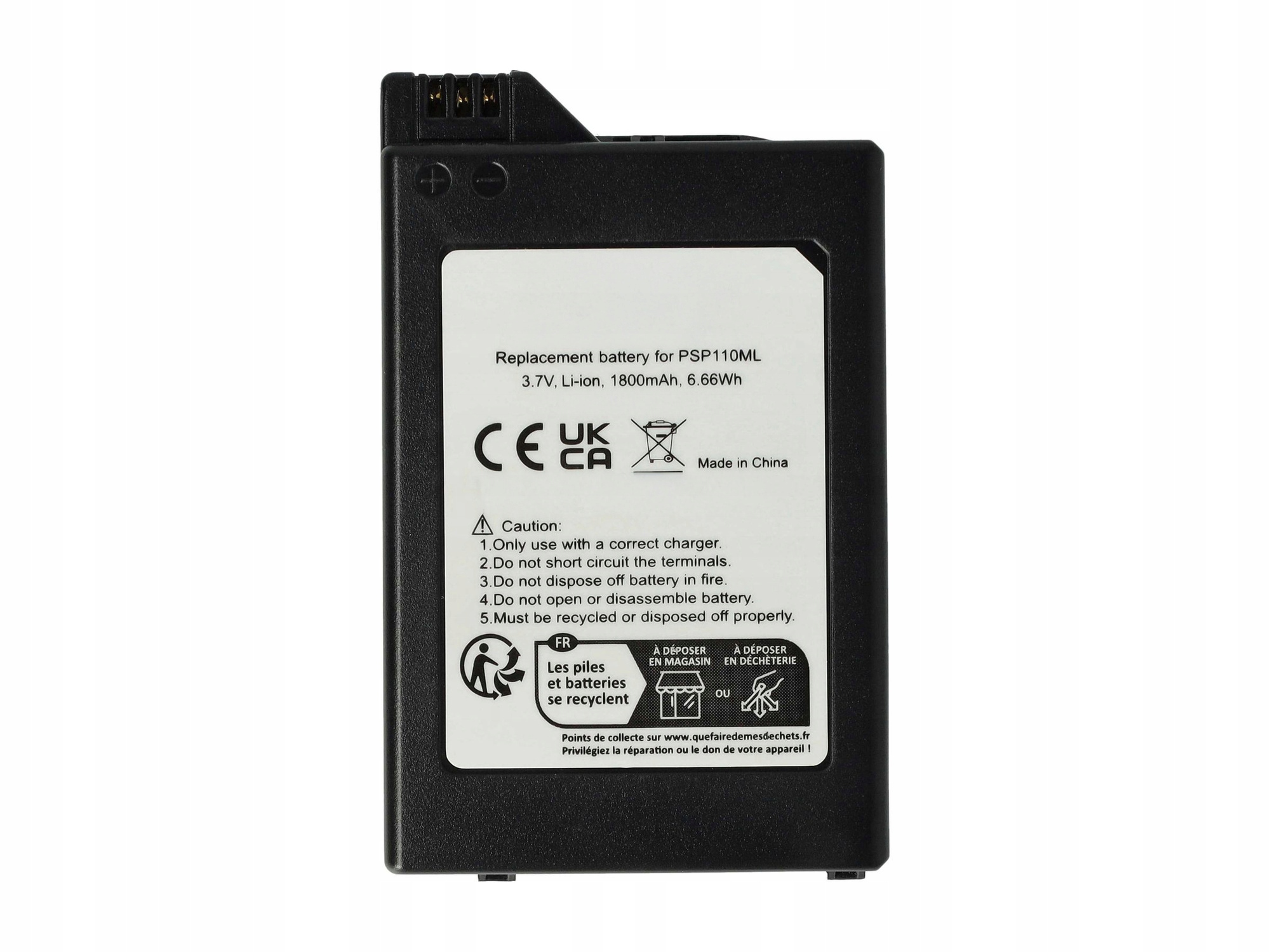 Akumulator bateria do konsoli Sony PSP-110/PSP-280G 1800mAh 3,7V