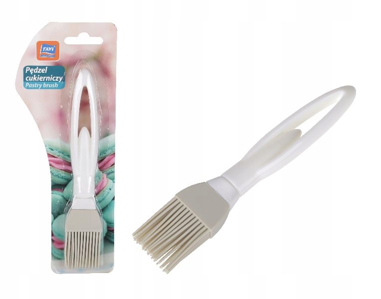 

Pędzel Cukierniczy Silikonowy 18CM Szary Ravi