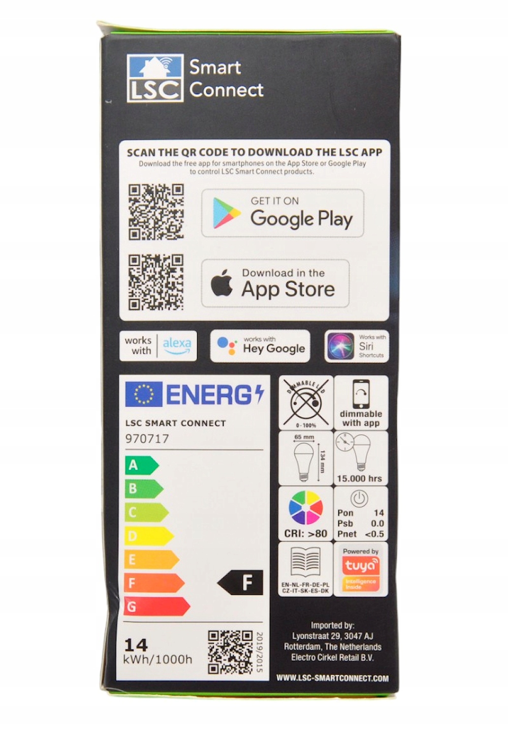 Inteligentna żarówka LED LSC Smart Connect EAN (GTIN) 8712879150046