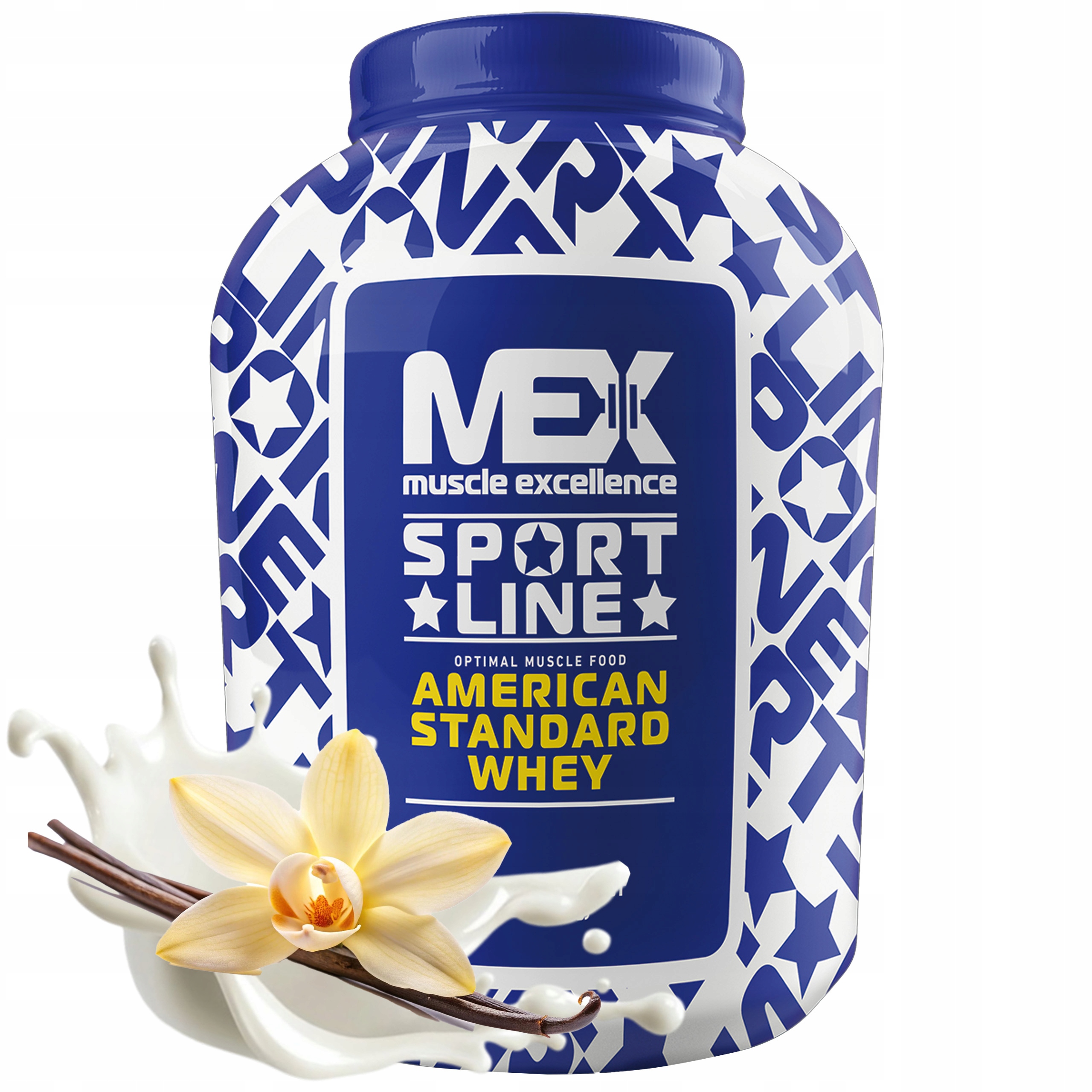 Gainer Svalová hmota Mex Size Max 2722 g Sacharidy Vanilka Usa