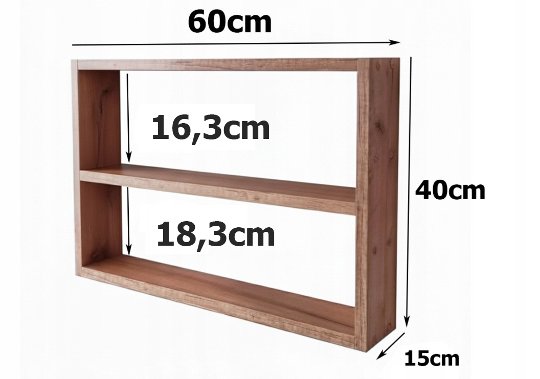Półka stojąca 60/40/15 cm Dąb craft