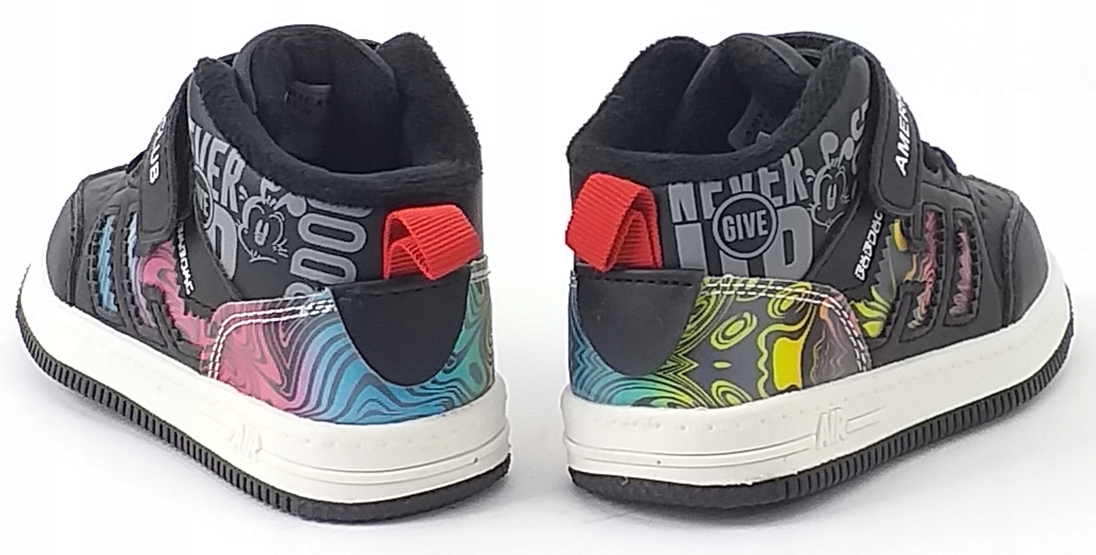 AMERICAN CLUB BD25 OCIEPLANE OBUWIE ZIMOWE TRAPERY CIEPŁE NA RZEP CZARNE 25 Rozmiar 25