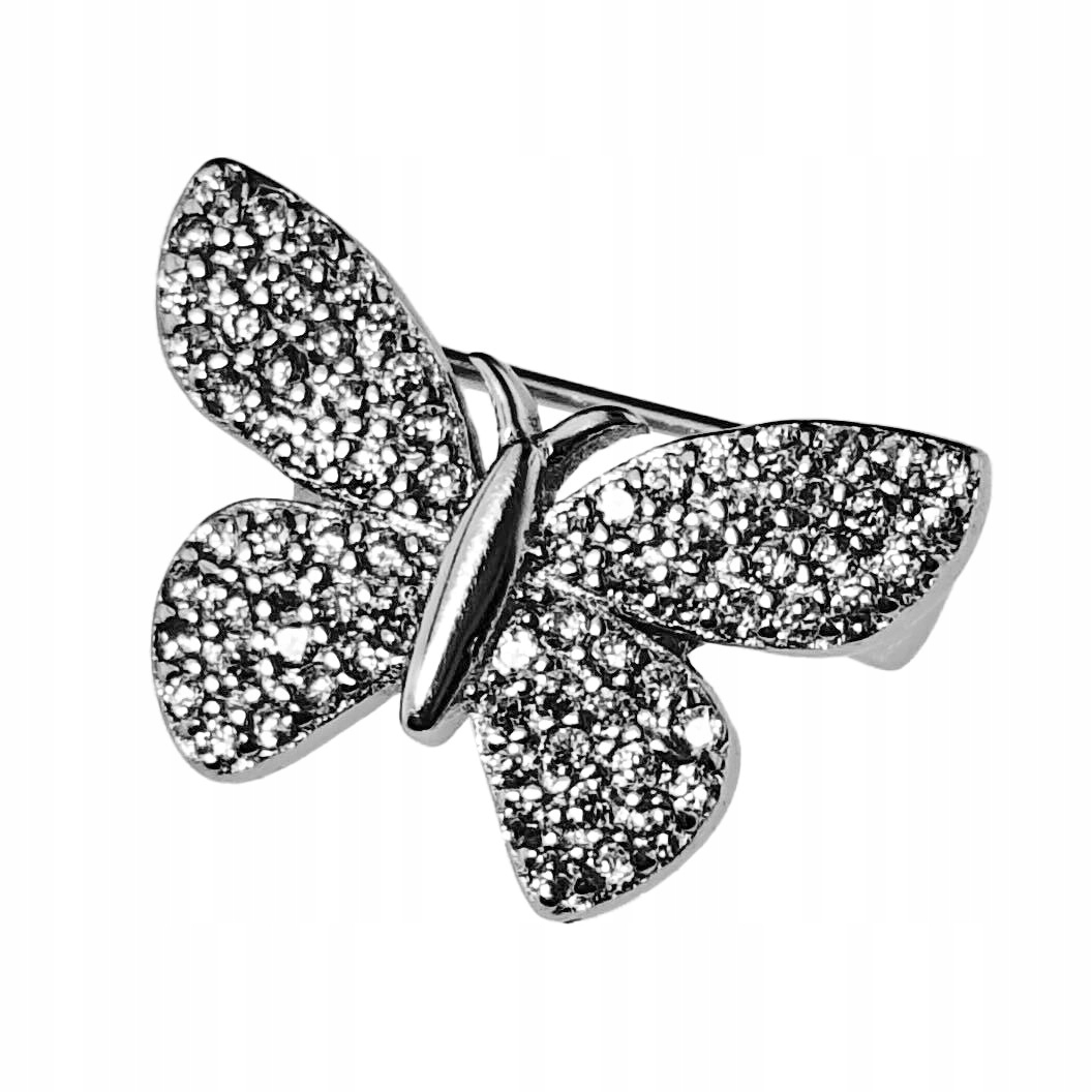 Brož Harf stříbro 925 motýl