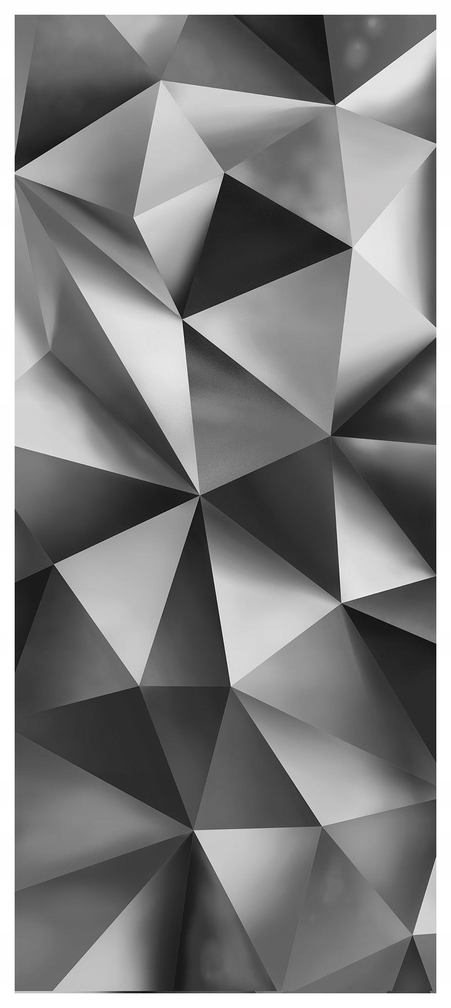 Vliesová fototapeta Šedé trojúhelníky Geometrie a modernost 91x211 lepidlo