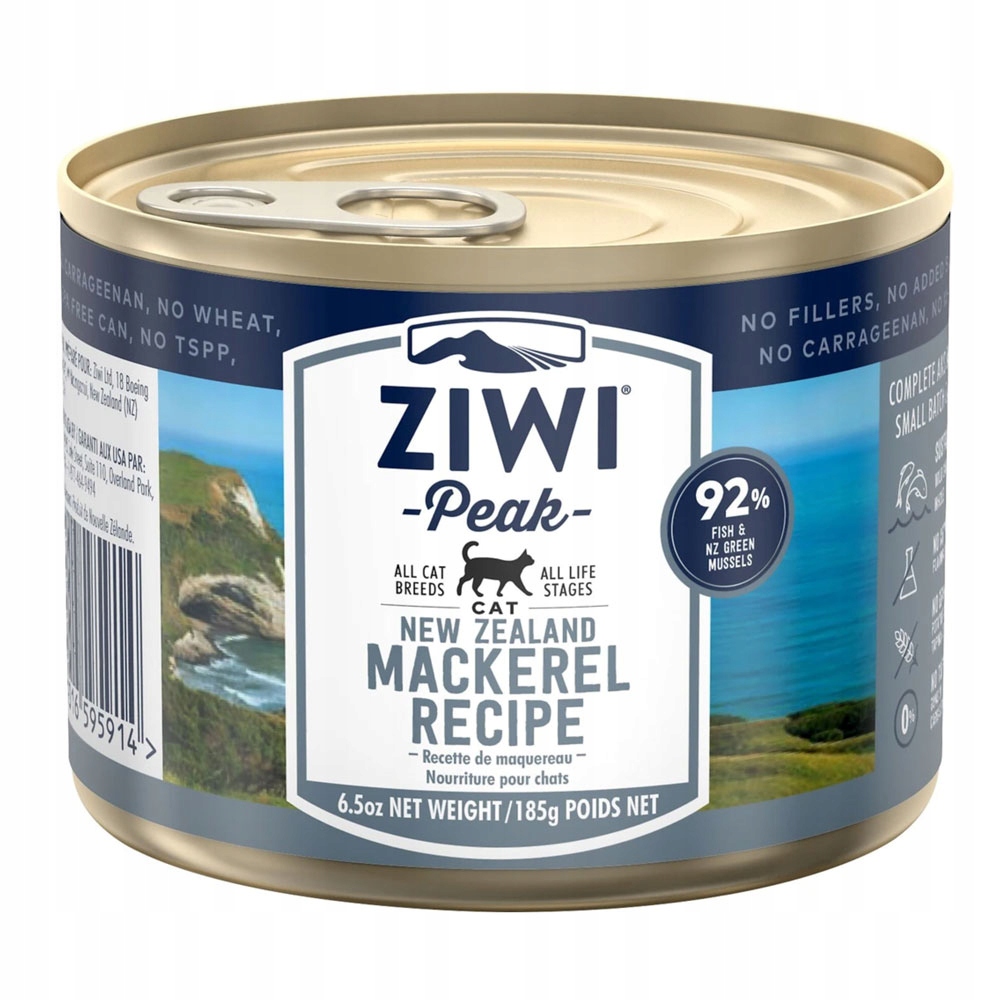 Ziwi Peak Makrela Krmivo Vlhké pro kočky 185g Set 12ks