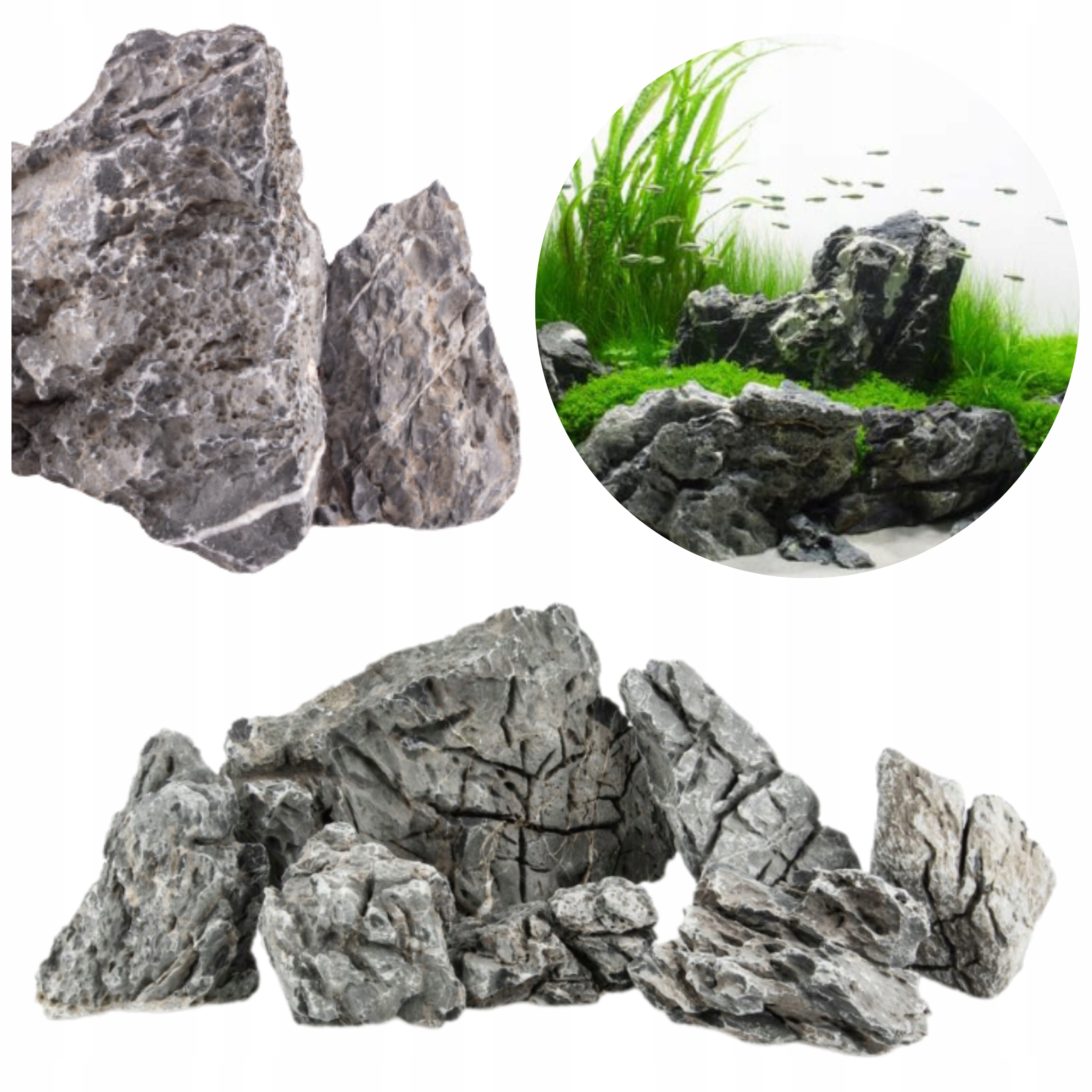 SCENERY STONE НАБОР КАМНЕЙ ДЛЯ АКВАРИУМА ГОТОВАЯ КОМПОЗИЦИЯ 5 КГ