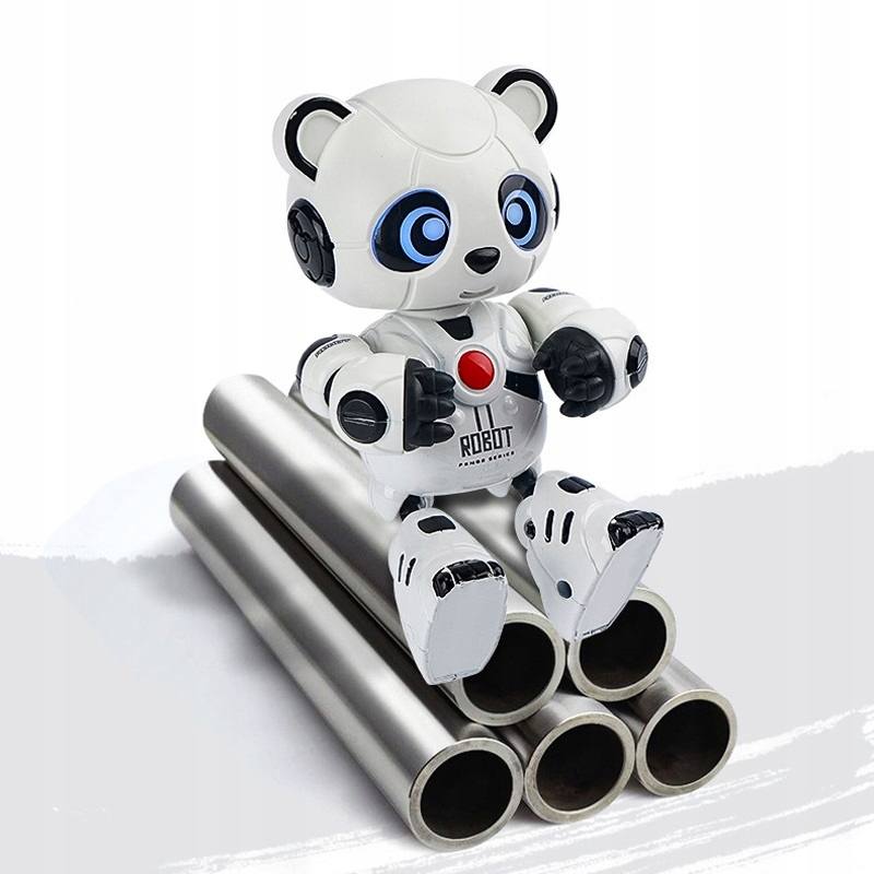 INTERAKTYWNY ROBOT PANDA MÓWI POWTARZA GRA ŚWIECI Rodzaj do programowania i kodowania