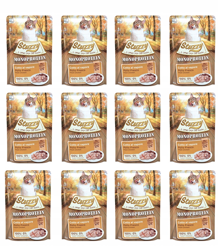 Levně Stuzzy Monoproteinové mokré krmivo pro kočky s čerstvým kuřecím masem 85 g